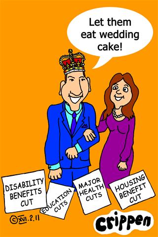 Crippen's'eat cake' cartoon Description Prince William and Kate Middleton